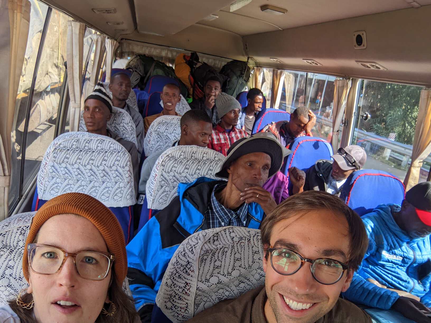 Bus of the Kilimanjaro team